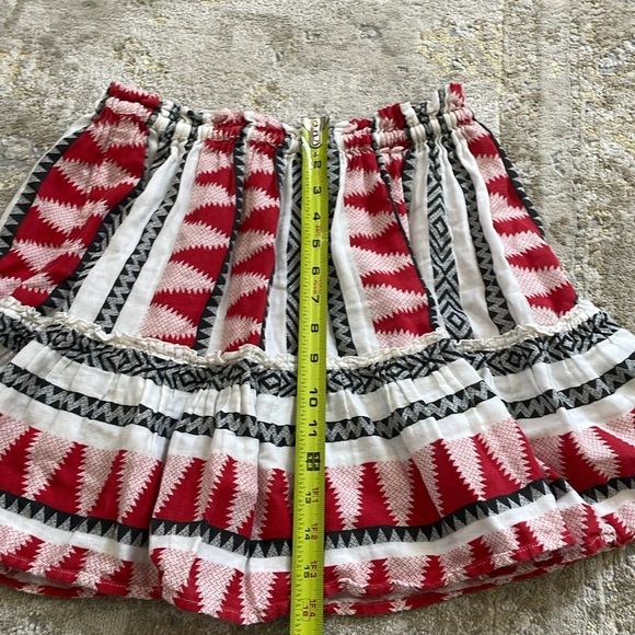 Elan Mini Ruffle Skirt Geo Print - Picture 8 of 8